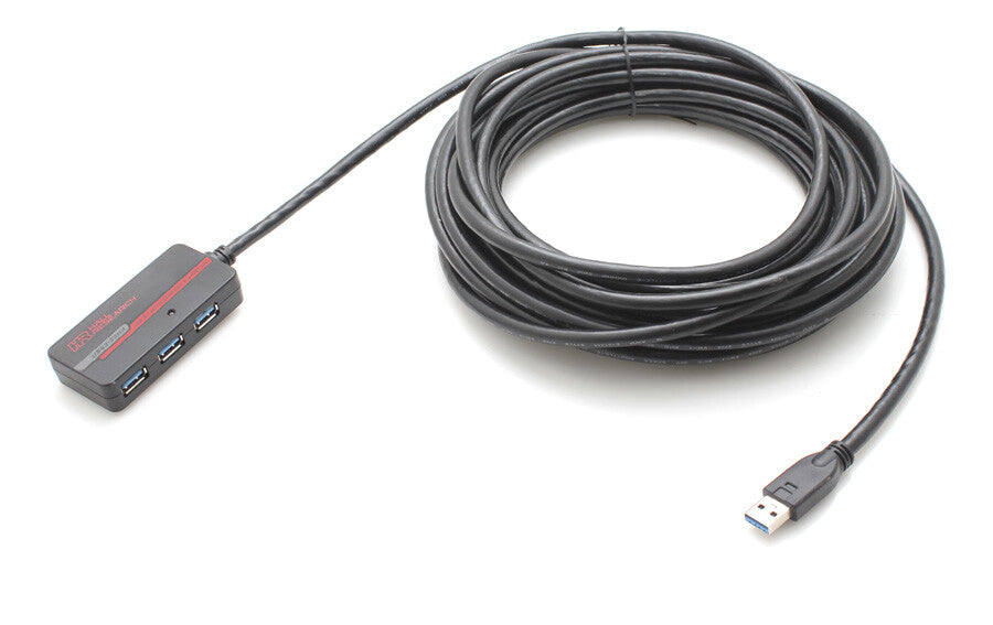 Hall Technologies USB3-33H4 interface hub USB 3.2 Gen 1 (3.1 Gen 1) Type-A 5000 Mbit/s Black, Red