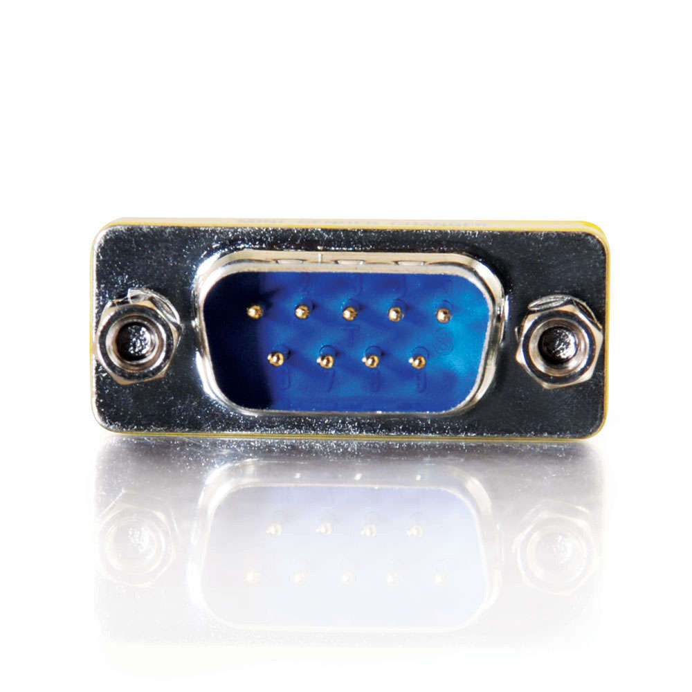 C2G DB9 M/M Serial RS232 Mini Gender Changer (Coupler)