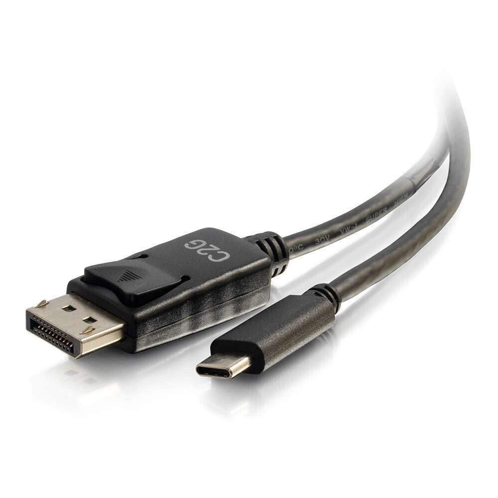 C2G 3ft (0.9m) USB-C to DisplayPortTM Adapter Cable 4K 30Hz - Black