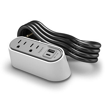 WIREMOLD DESKTOP POWER AND CHARGER, 2TAMPER-RESISTANT POWEROUTLETS + ONE (1)