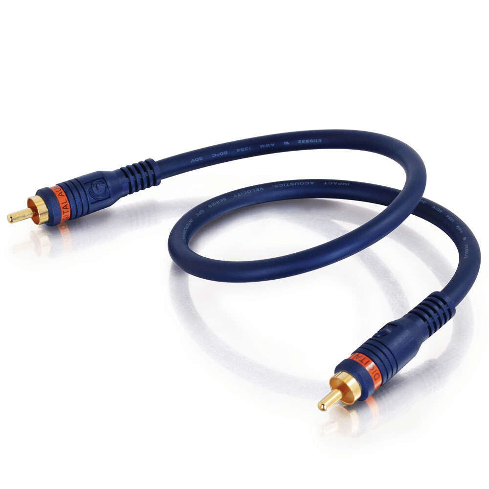 C2G 3ft (0.9m) VelocityTM S/PDIF Digital Audio Coax Cable