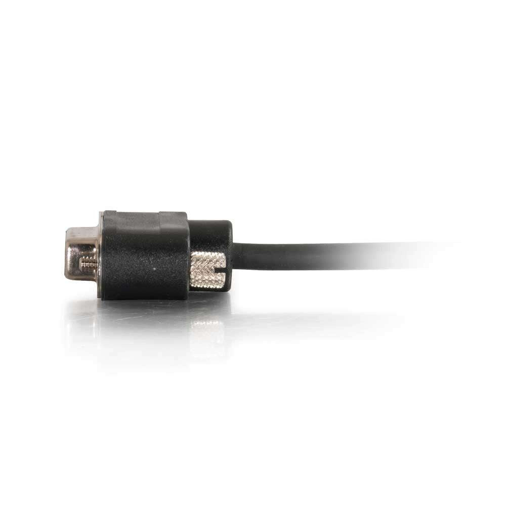 C2G 35ft (10.7m) Serial RS232 DB9 Null Modem Cable with Low Profile Connectors F/F - In-Wall CMG-Rated