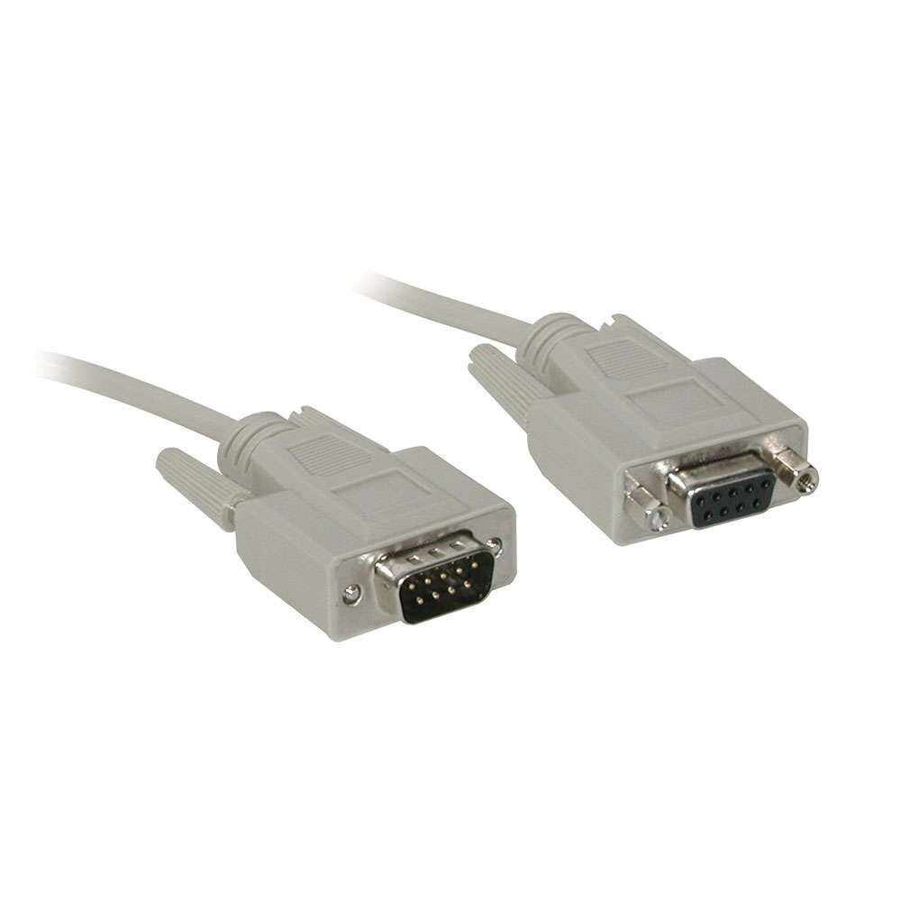 C2G 6ft (1.8m) DB9 M/F Serial RS232 Extension Cable - Black
