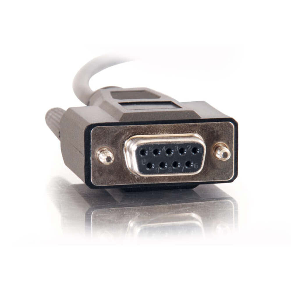 C2G 10ft (3m) DB9 F/F Serial RS232 Cable - Black