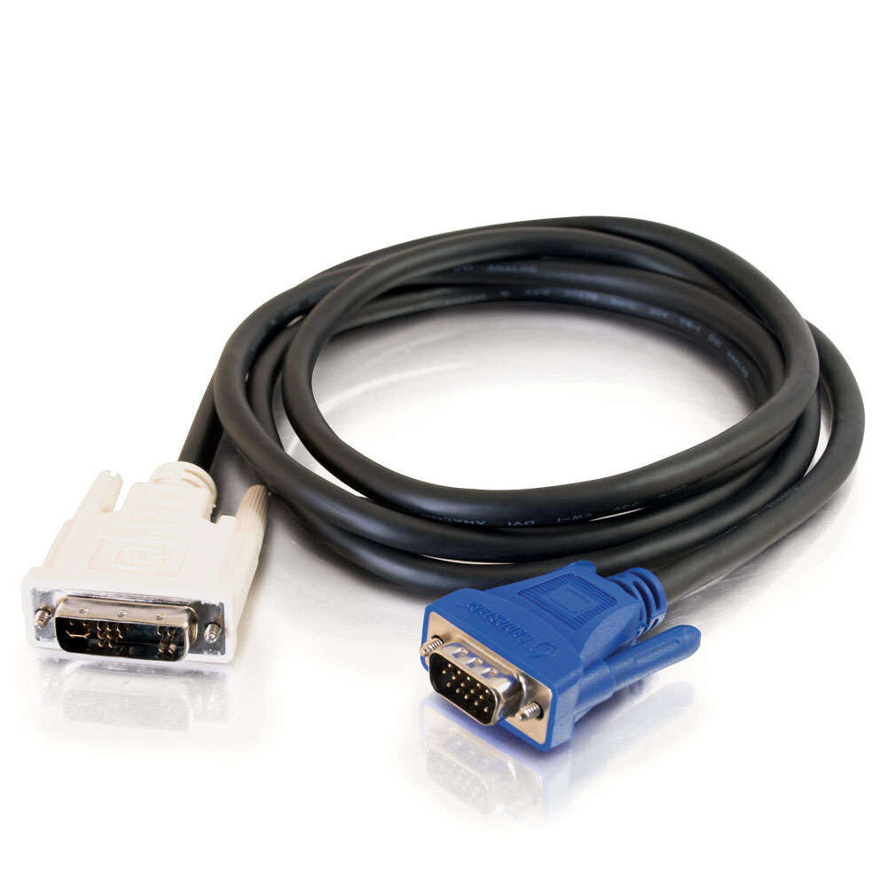 C2G 9.8ft (3m) DVI Male to HD15 VGA Male Video Cable
