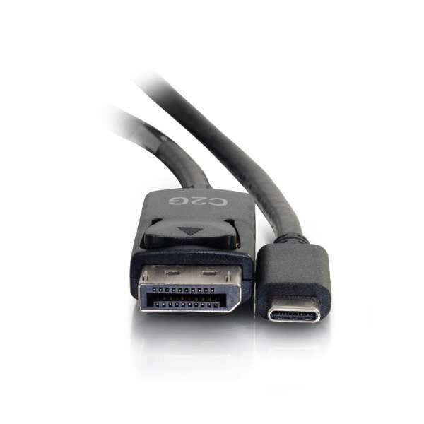 C2G 0.3m USB-C to DisplayPort™ Adapter Cable 4K 30Hz - Black