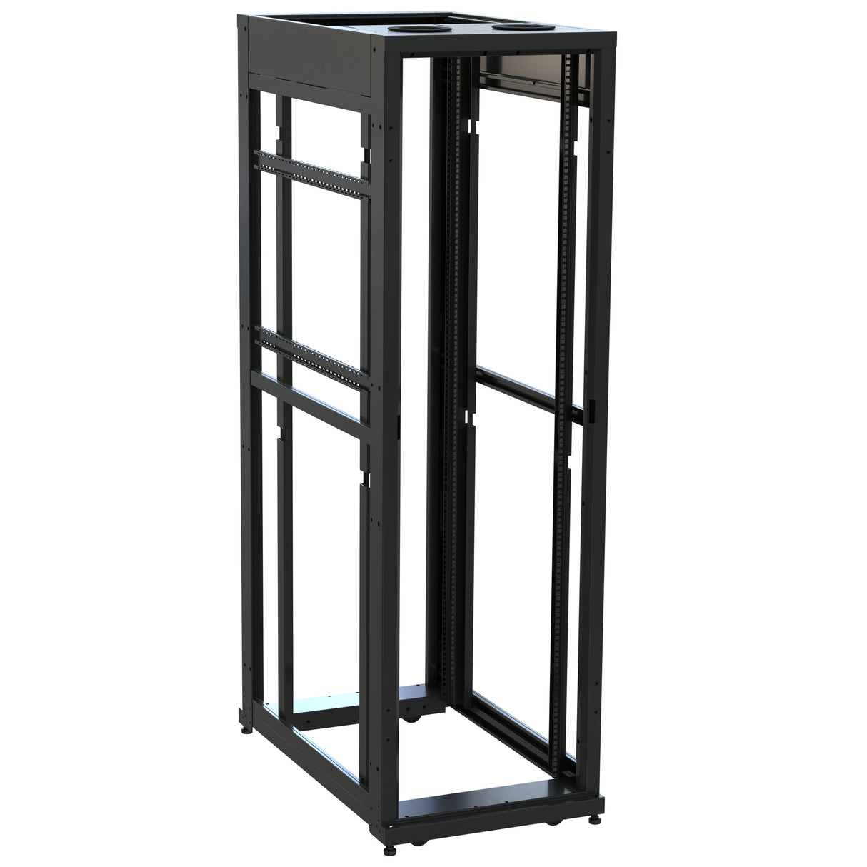 Middle Atlantic 42 RU SNE Series Rack Frame, 42 Inches Deep, 24 Inches Wide with Cage Nut Rackrail