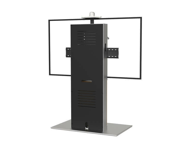 AXEOS XENON WIDE 2.29 m (90") Black, White, Wood Floor