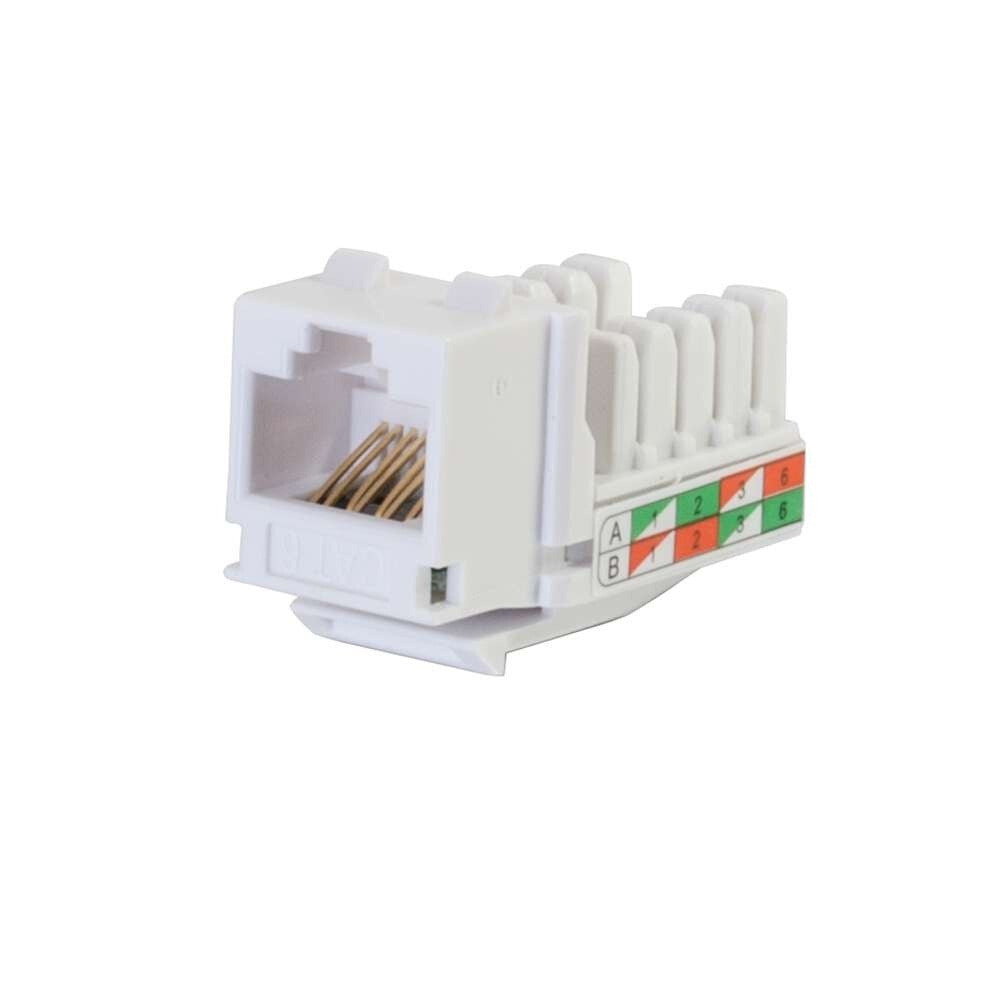 C2G Cat6 RJ45 UTP Keystone Jack - White