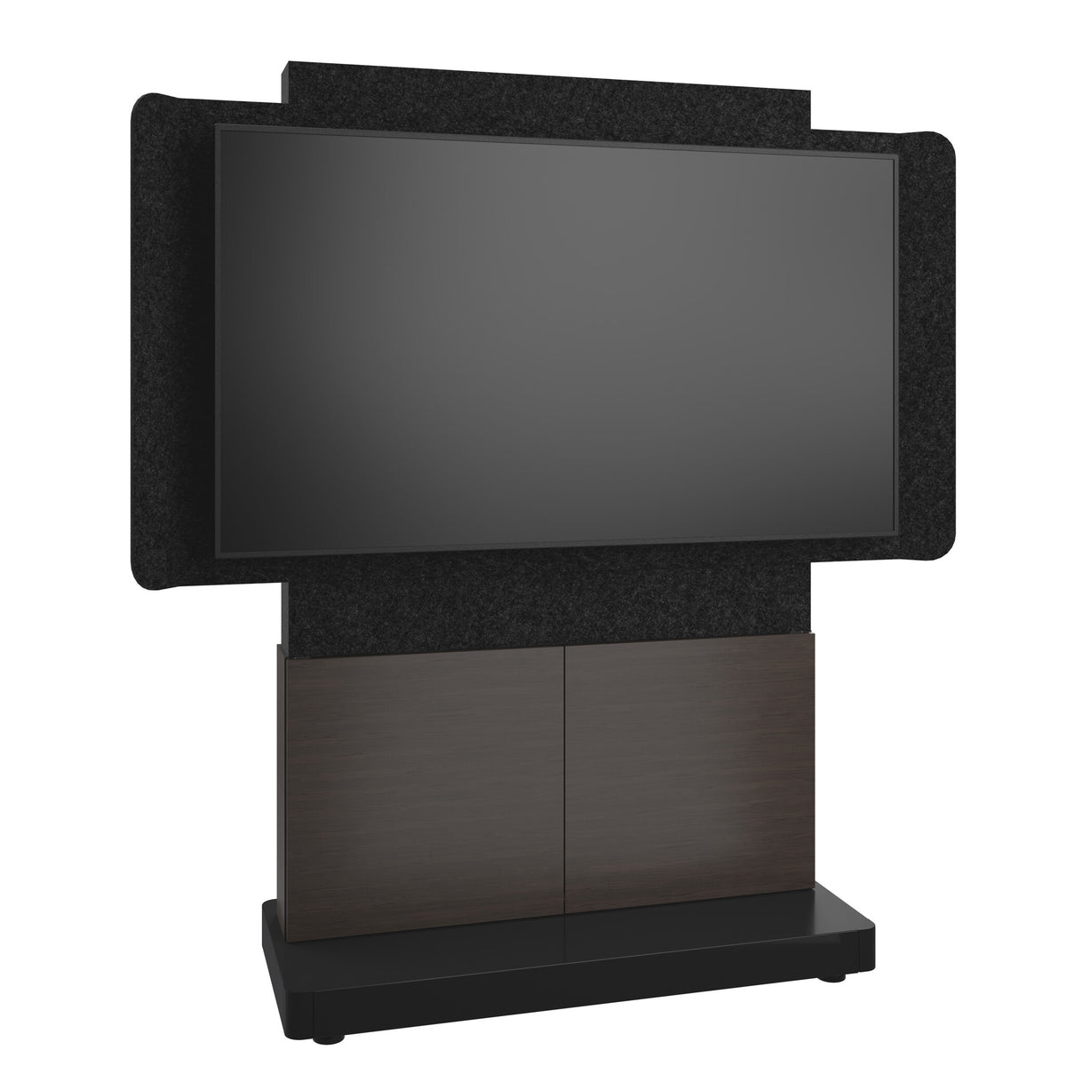 Middle Atlantic ForumTM Free-Standing 48" (2-Bay) Display Stand for (1) 66" to 75" Display, Dark Colorway