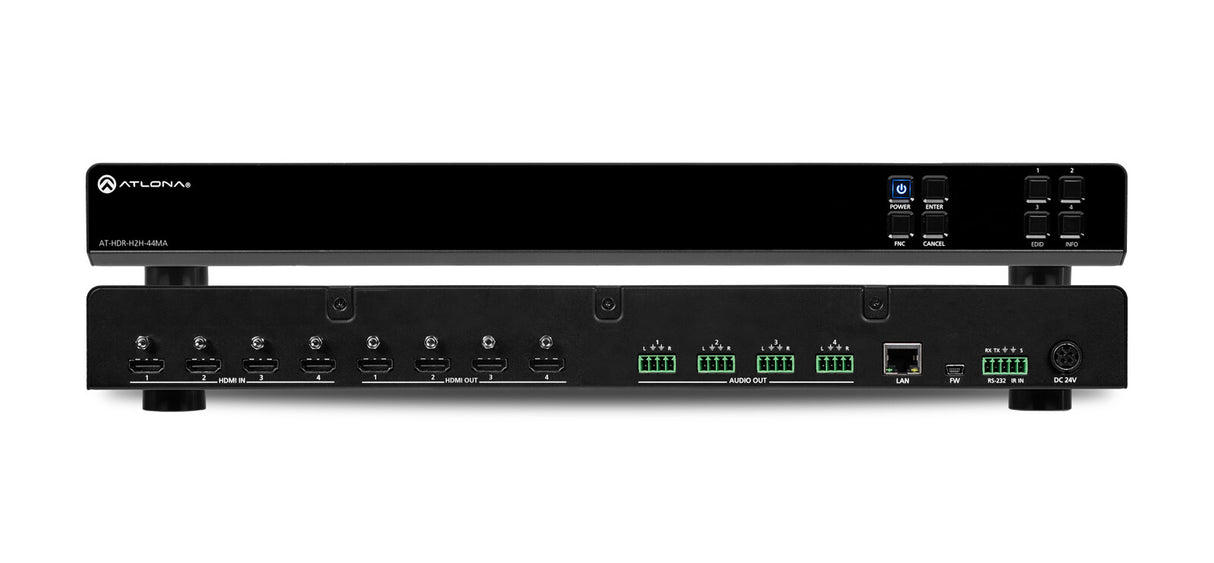 Atlona AT-HDR-H2H-44MA matrix switcher AV matrix switcher Built-in display 34.3 W
