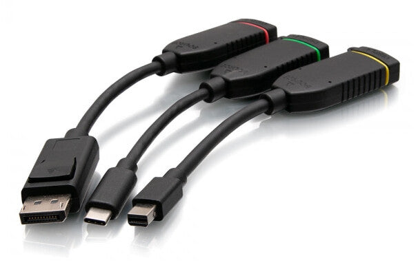 C2G Universal 4K HDMI® Dongle Adapter Ring with Color Coded Mini DisplayPort™, DisplayPort, and USB-C®