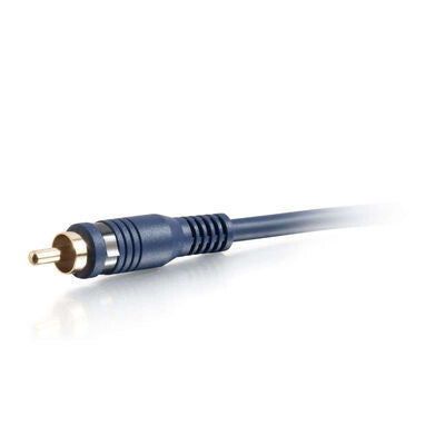 C2G 12ft Velocity Right Angled audio cable 3.6576 m RCA Blue
