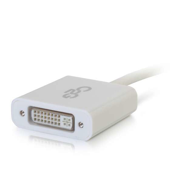 C2G 54319 video cable adapter Mini DisplayPort DVI-D White