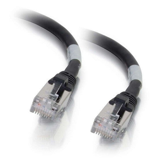 C2G 0.5ft Cat6a networking cable Black 0.15 m S/UTP (STP)