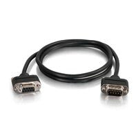 C2G 12ft CMG-Rated DB9 Low Profile Null Modem M-F serial cable Black 3.66 m