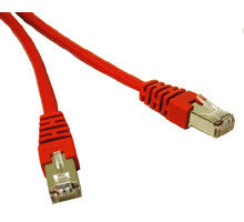 C2G Shielded Cat5E Molded Patch Cable Red 10ft networking cable 3 m