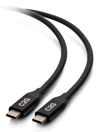 C2G 1m USB-C® Male to USB-C Male Cable (20V 5A) - USB4® 40Gbps
