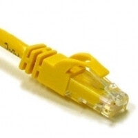 C2G 100ft Cat6 550MHz Snagless networking cable Yellow 30.5 m