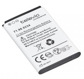 Televic Lingua BP industrial rechargeable battery Lithium 1050 mAh 3.7 V