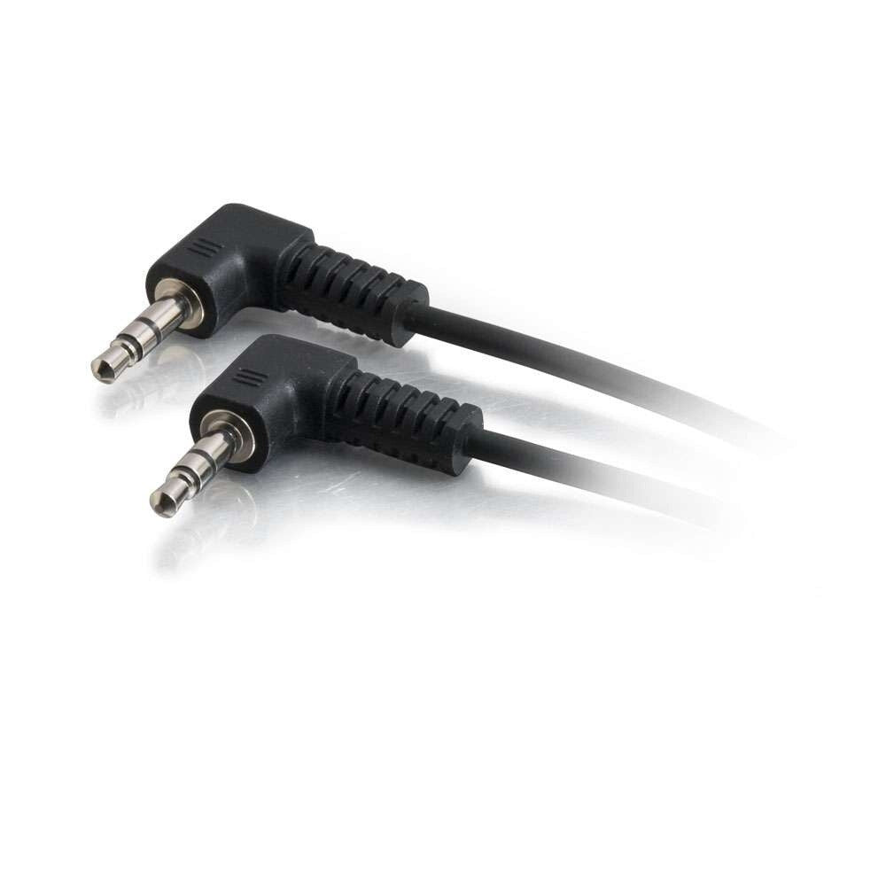C2G 1.5ft (0.46m) 3.5mm Right Angled M/M Stereo Audio Cable