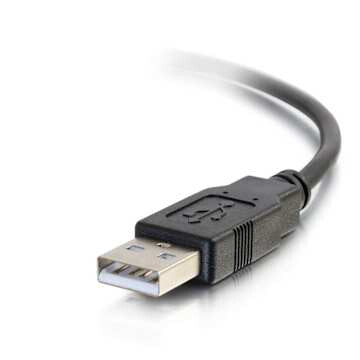 C2G 12ft (3.7m) USB 2.0 USB-C to USB-A Cable M/M - Black
