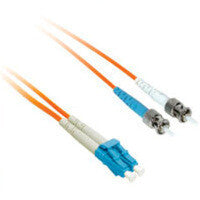 C2G 5m LC/ST Plenum-Rated Duplex 50/125 Multimode Fiber Patch Cable InfiniBand/fibre optic cable Orange