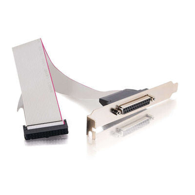 C2G DB25 Female Parallel Add-A-Port Adapter 26-pin IDS DB25 F Grey