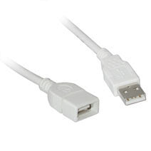 C2G USB A Male to A Female Extension Cable 3m USB cable White