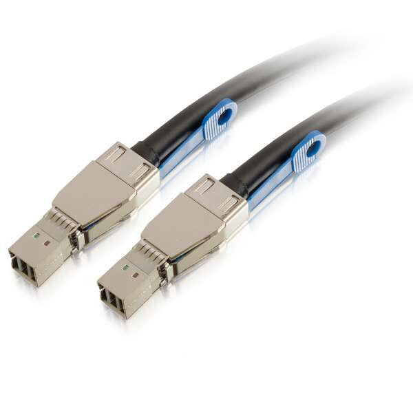 C2G 54247 Serial Attached SCSI (SAS) cable 0.5 m Black, Metallic