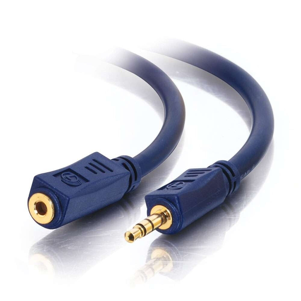 C2G 6ft (1.8m) VelocityTM 3.5mm M/F Stereo Audio Extension Cable