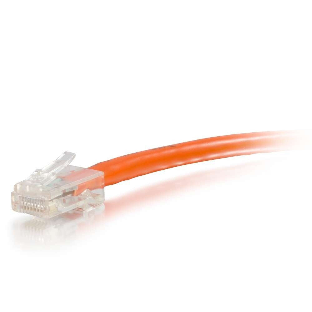 C2G 1ft (0.3m) Cat6 Non-Booted Unshielded UTP Ethernet Network Patch Cable - Orange