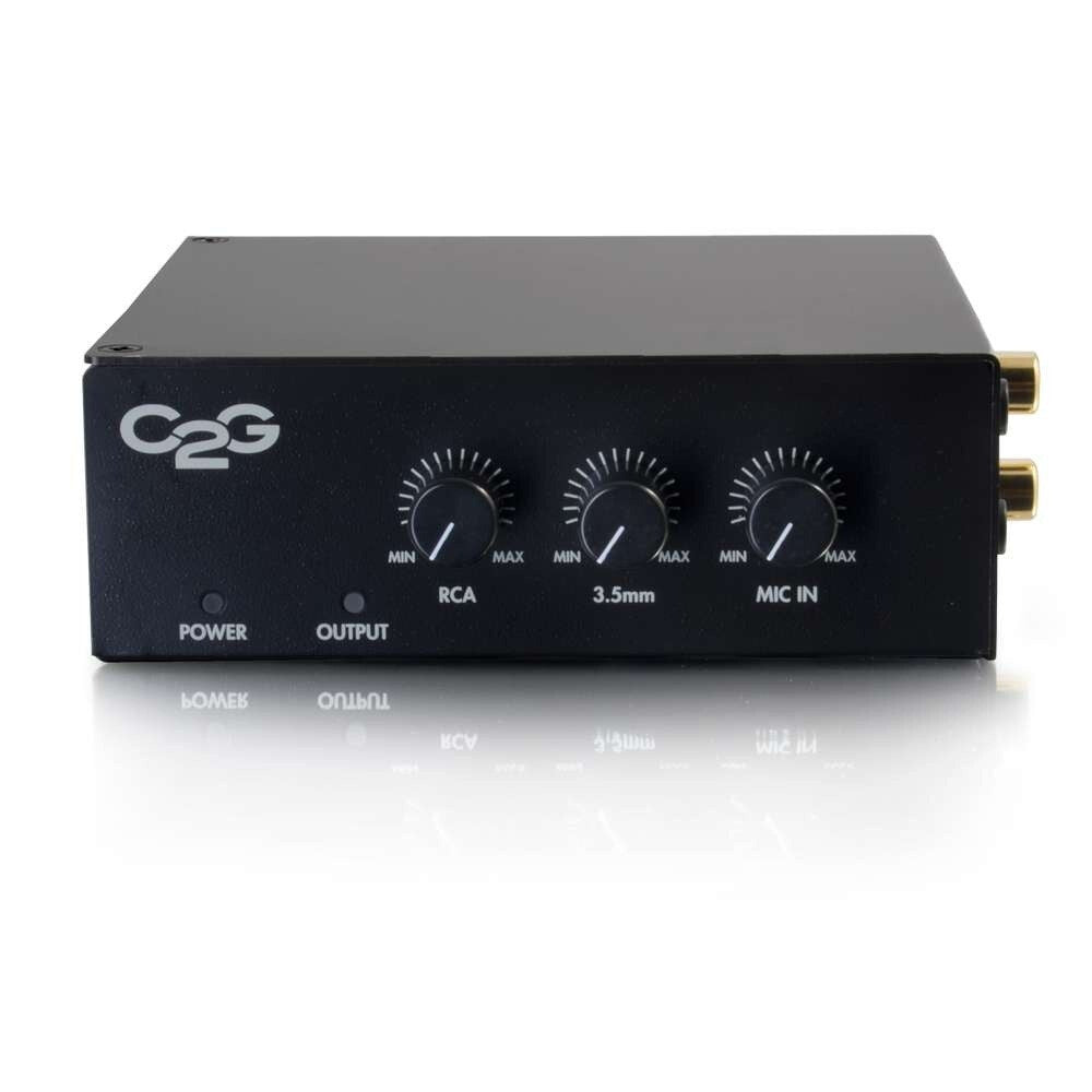 C2G 8 Ohm 50W Audio Amplifier - Plenum Rated (TAA Compliant)