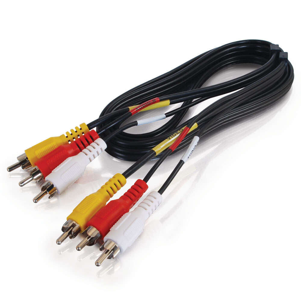 C2G 50ft (15.2m) Value SeriesTM Composite Video plus Stereo Audio Cable