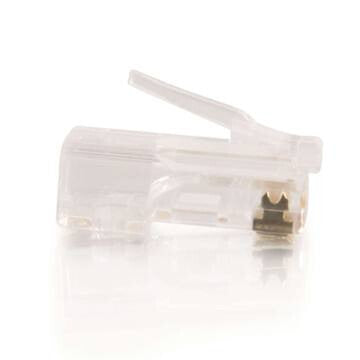 C2G RJ45 Cat5e Modular Plug for Round Stranded Cable Multipack - 50 Pack