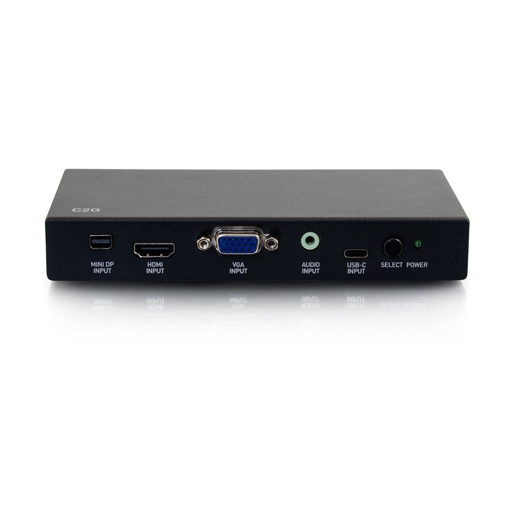C2G HDMI®, USB-C, Mini DisplayPortTM, and VGA to HDMI Adapter Converter Switch - 4K 60Hz