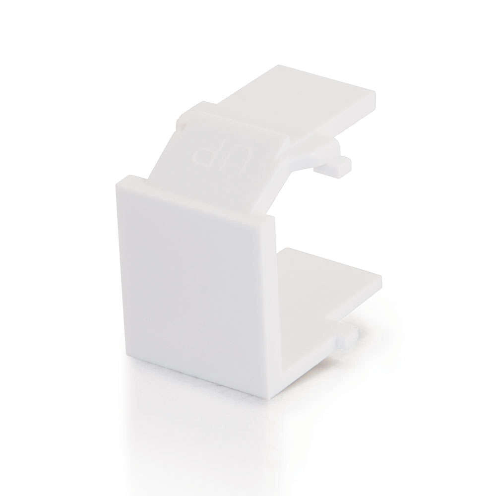 C2G Snap-In Blank Keystone Insert Module - White