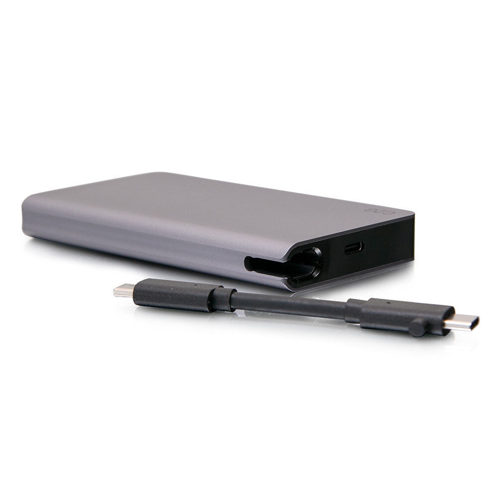 C2G USB-C 5-in-1 Compact Dock with HDMI, 2x USB-A, Ethernet, and USB-C Power Delivery