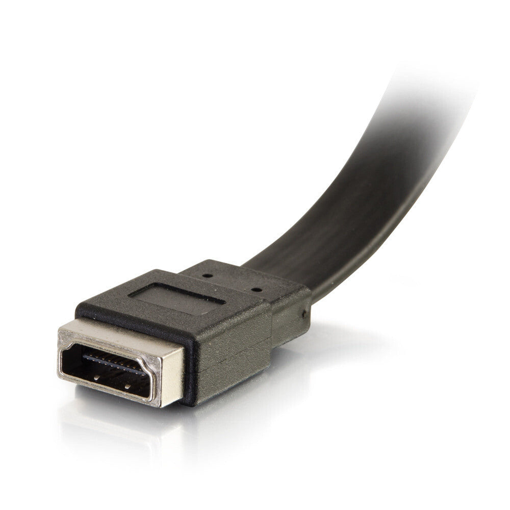 C2G HDMI® Pass Through Single Gang Wall Plate with Two Keystones - Aluminum