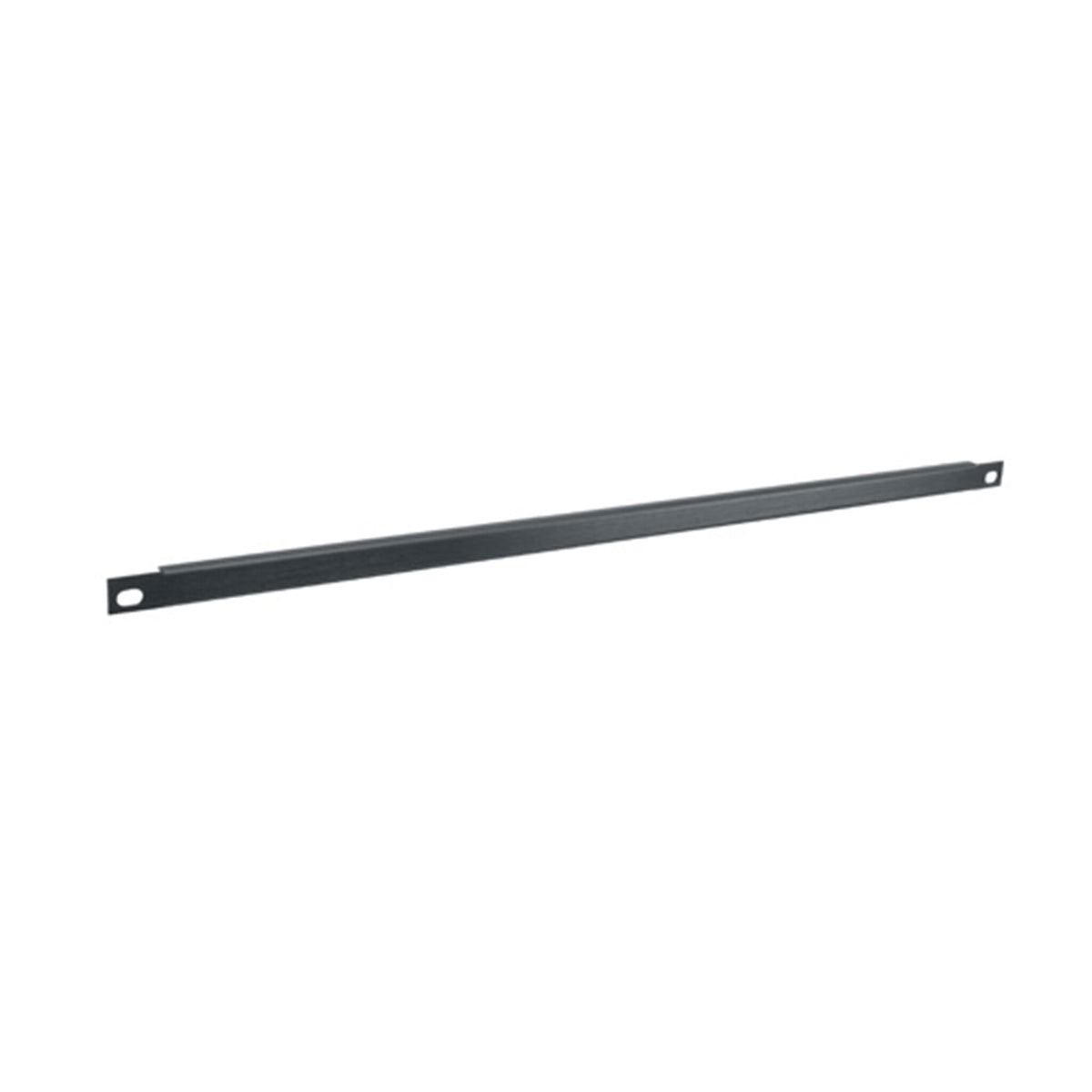 Middle Atlantic 1/3 RU Flanged Blank Rack Panel, Black Brushed and Anodized Aluminum