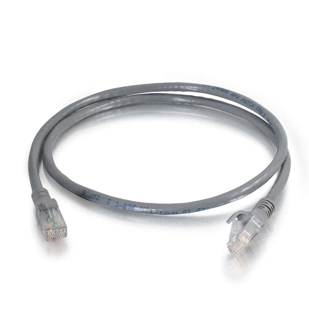 C2G 7ft (2.1m) Cat6 Snagless UTP Unshielded Ethernet Network Patch Cable - Gray