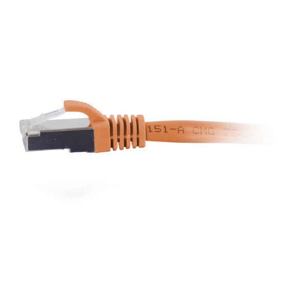 C2G 15ft Cat6a networking cable Orange 4.6 m S/FTP (S-STP)