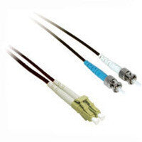 C2G 2m LC/ST Duplex 50/125 Multimode Fiber Patch Cable InfiniBand/fibre optic cable Black