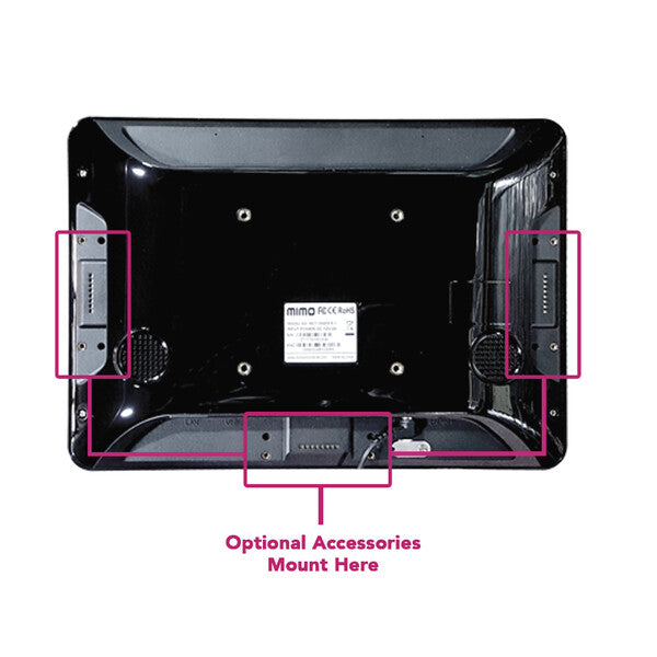 Mimo Monitors MCT-10HPQ-POE-5MC Signage Display 25.6 cm (10.1") LCD Wi-Fi 350 cd/m² Full HD Black Touchscreen Built-in processor Android 8.1