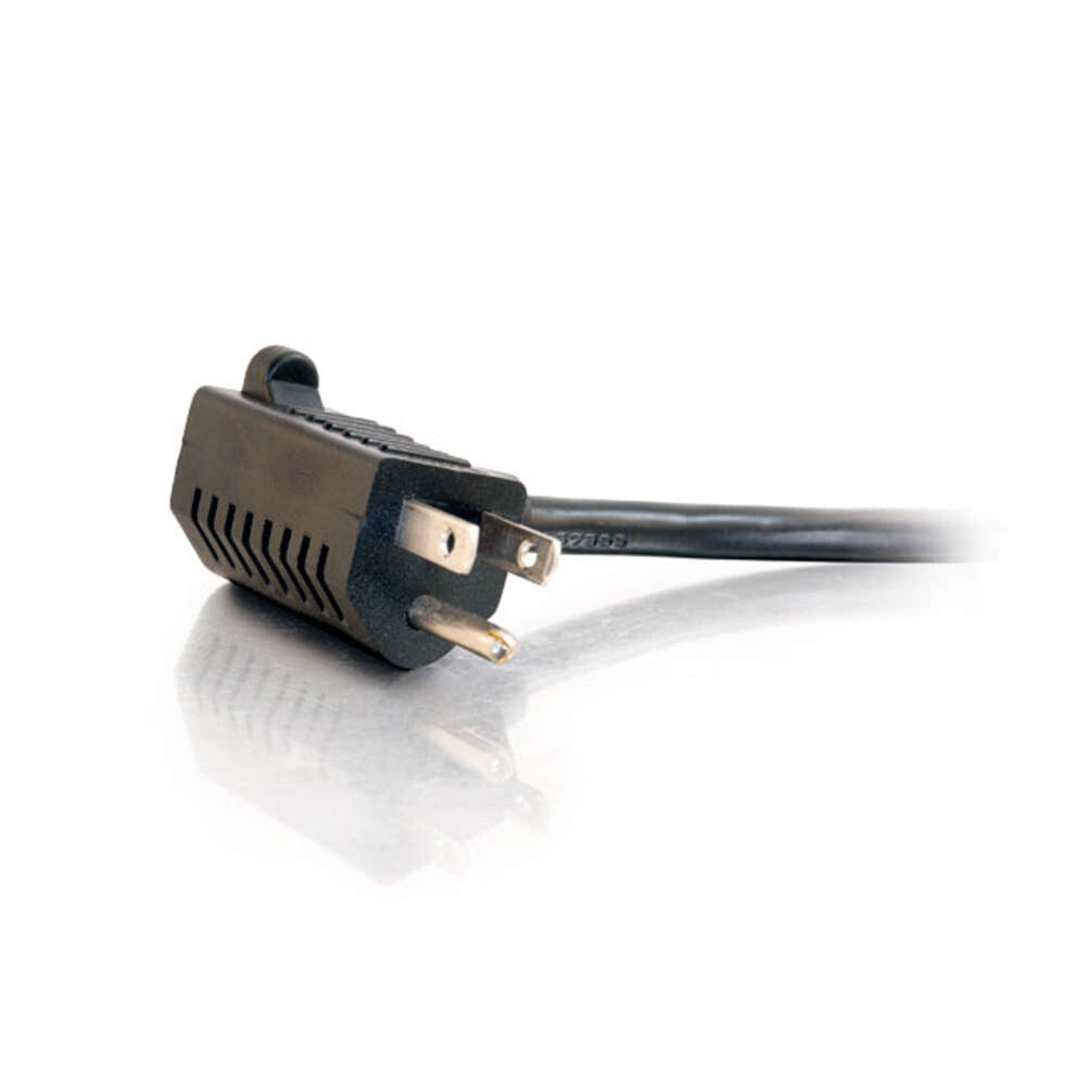 C2G 3ft (0.9m) 16 AWG Universal Power Cord With Extra Outlet - LIMITED AVAILABILITY