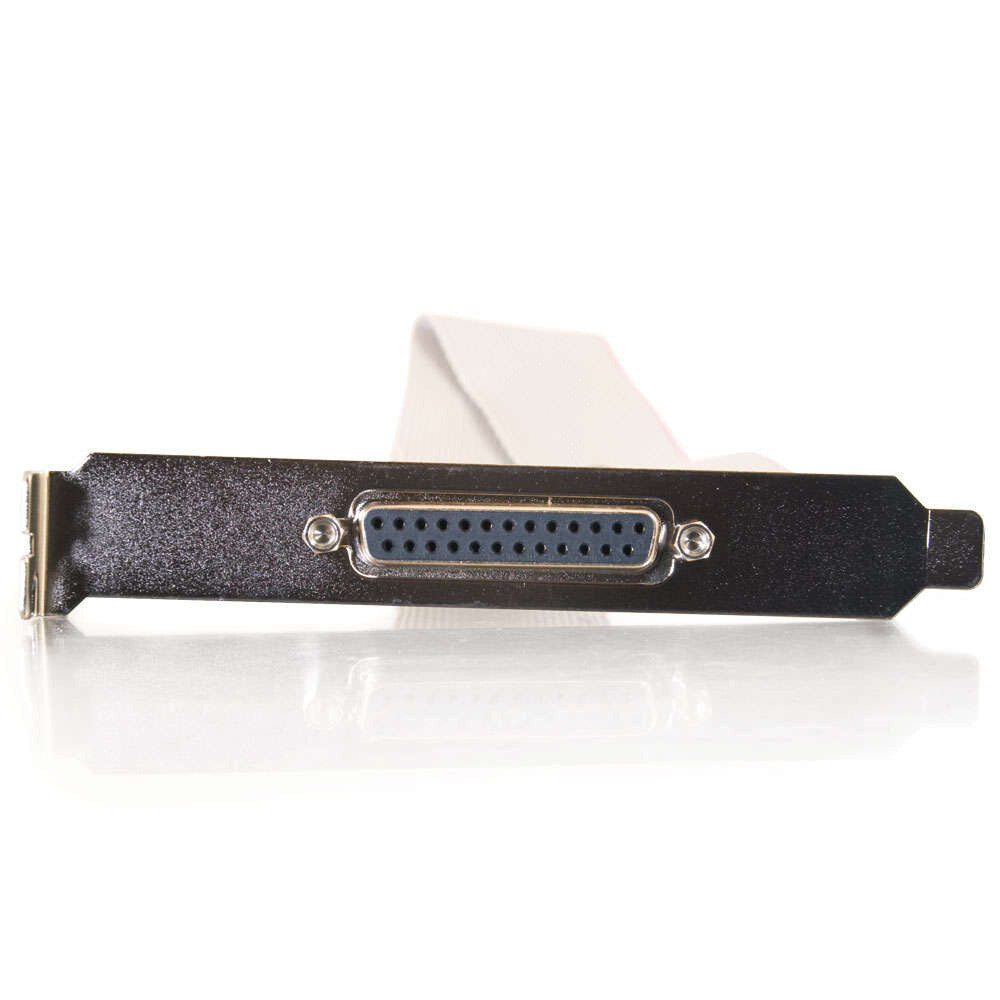 C2G 11in DB25 Female Parallel Add-A-Port Adapter Cable with Bracket