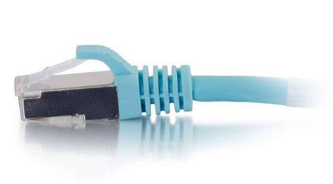 C2G 6" Cat6a STP networking cable Blue 0.15 m U/FTP (STP)