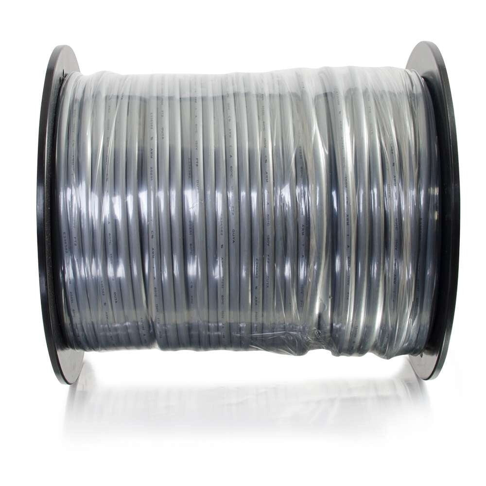 C2G 500ft (152.4m) 28AWG 4-Conductor Silver Satin Modular Flat Telephone Cable Reel