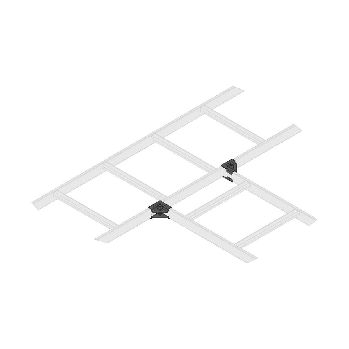 Middle Atlantic Horiz. 90° Tee Splice Kit - 6 Piece