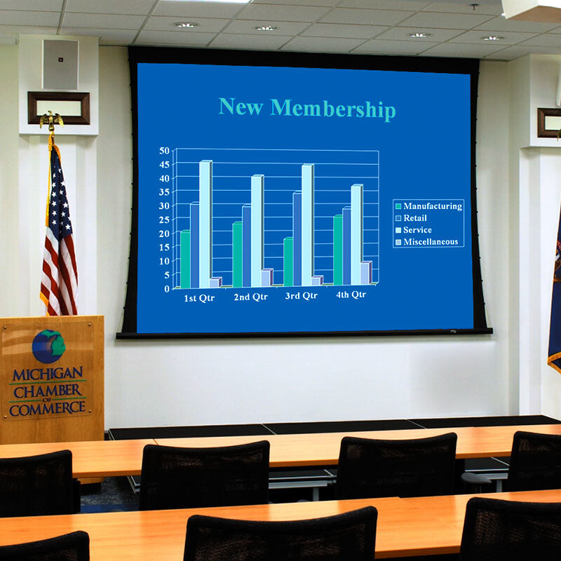 Draper Ultimate Access V, 119", HDTV, Matt White XT1000VB, 110 V, with Quiet Motor & LVC-IV Low Voltage Controller